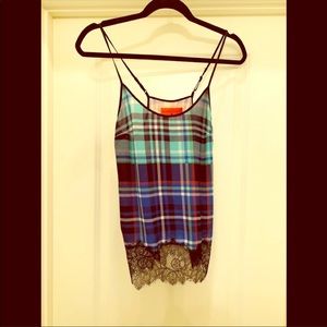 Designer silk tank